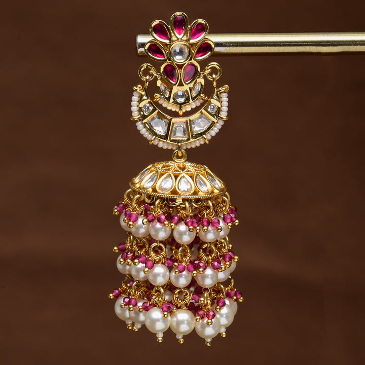 Moissanite Jhumka Earrings