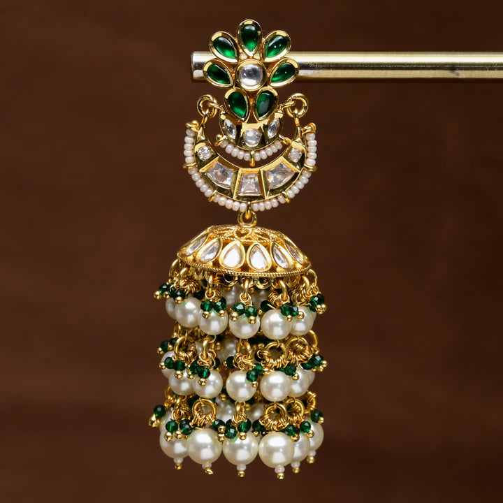 Moissanite Jhumka Earrings