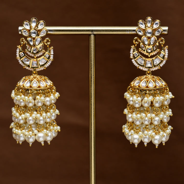 Moissanite Jhumka Earrings