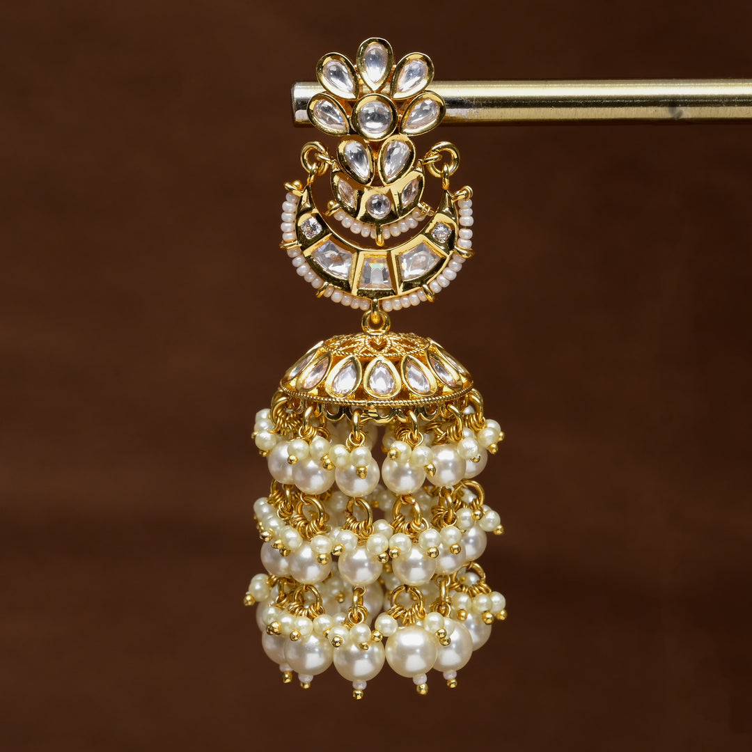 Moissanite Jhumka Earrings