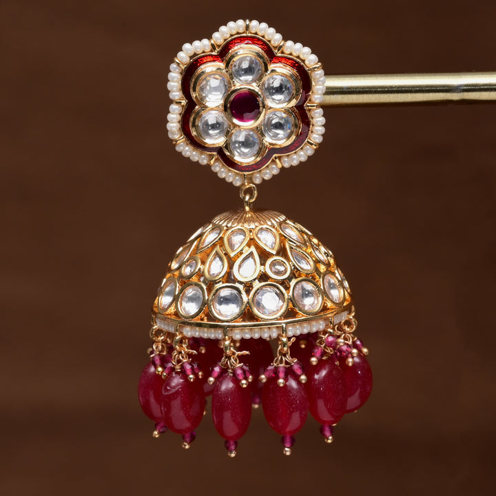 Moissanite Jhumka Earrings