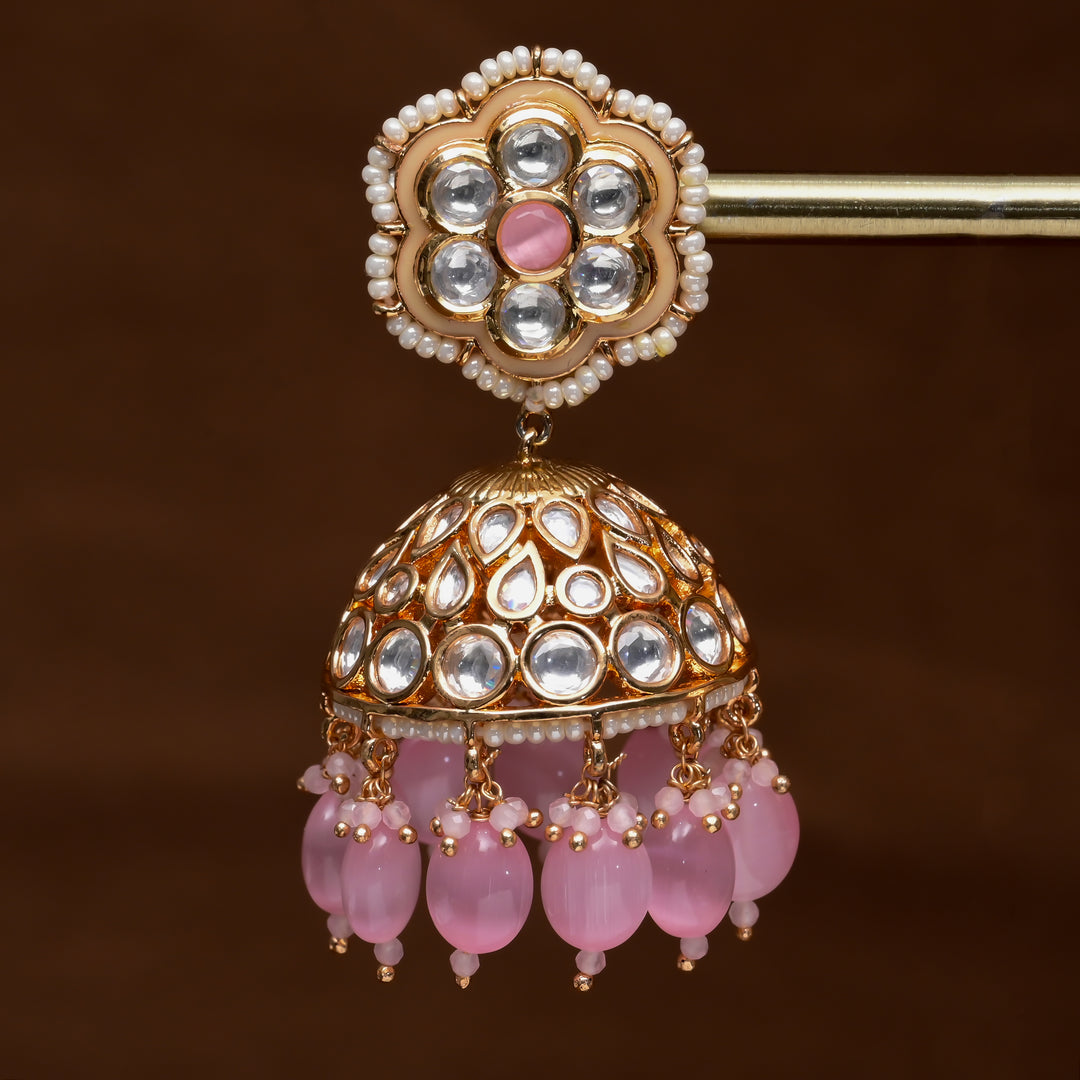 Moissanite Jhumka Earrings