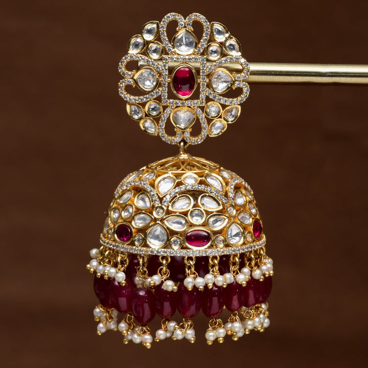Moissanite Jhumka Earrings