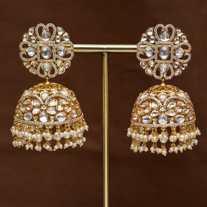 Moissanite Jhumka Earrings