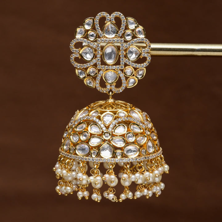 Moissanite Jhumka Earrings