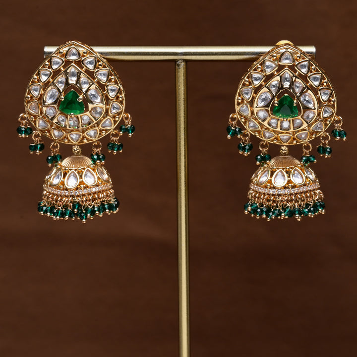Moissanite Jhumka Earrings