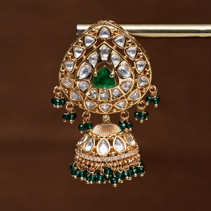 Moissanite Jhumka Earrings
