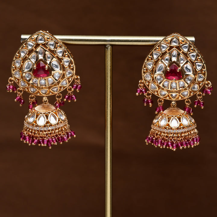Moissanite Jhumka Earrings