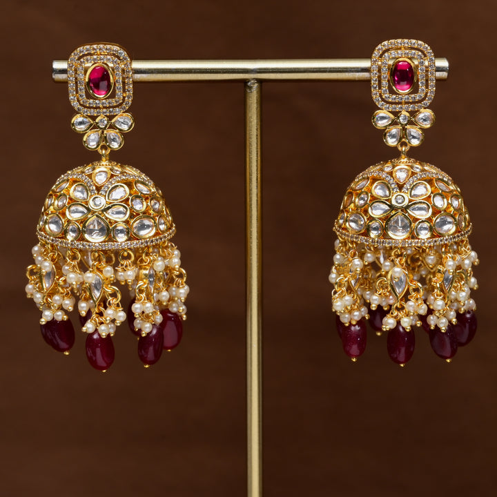 Moissanite Jhumka Earrings