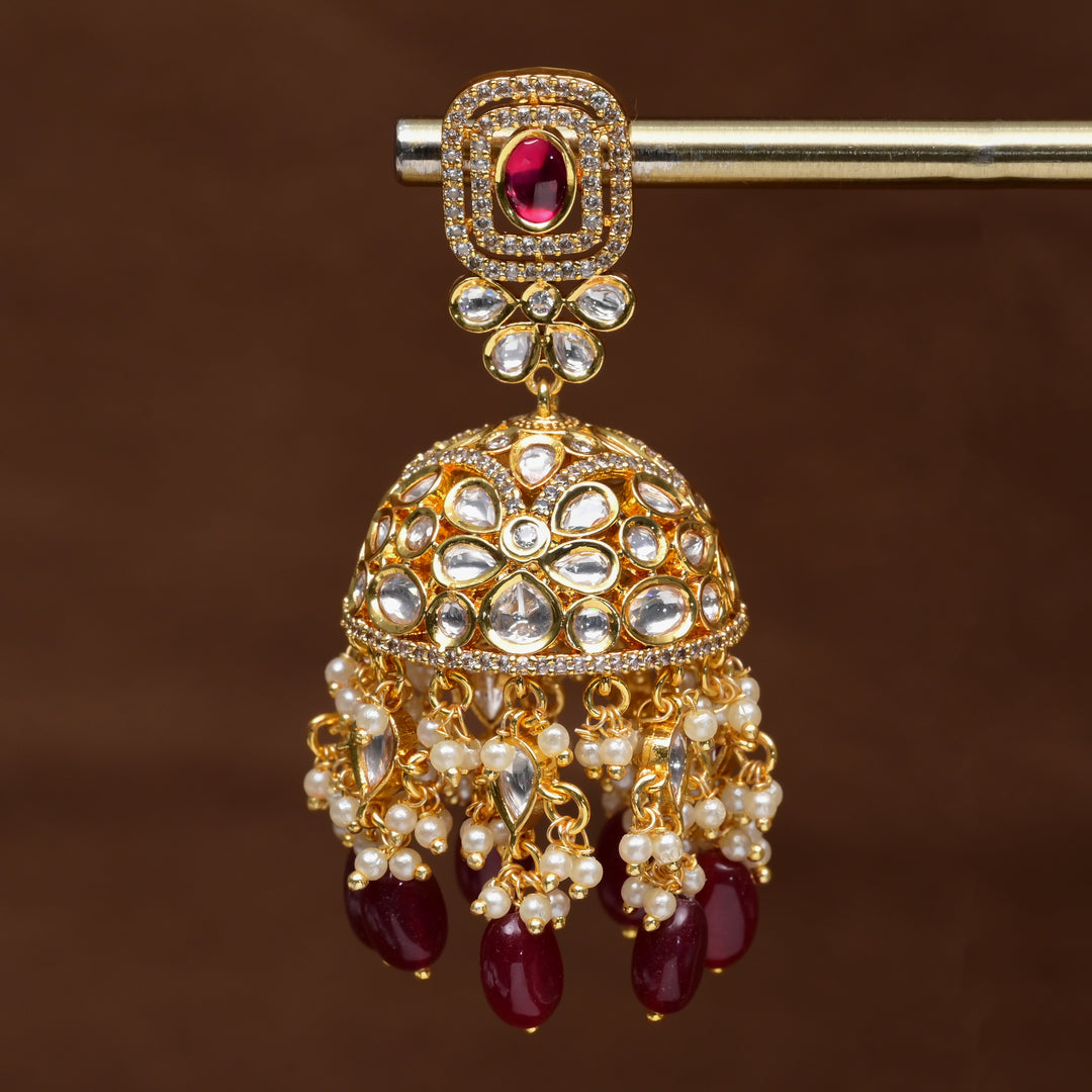 Moissanite Jhumka Earrings