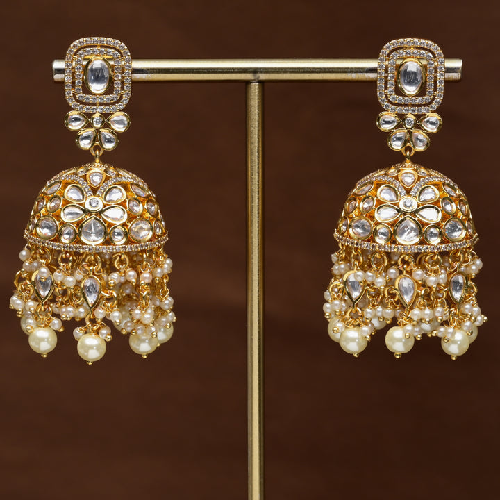 Moissanite Jhumka Earrings
