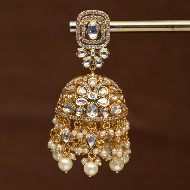 Moissanite Jhumka Earrings