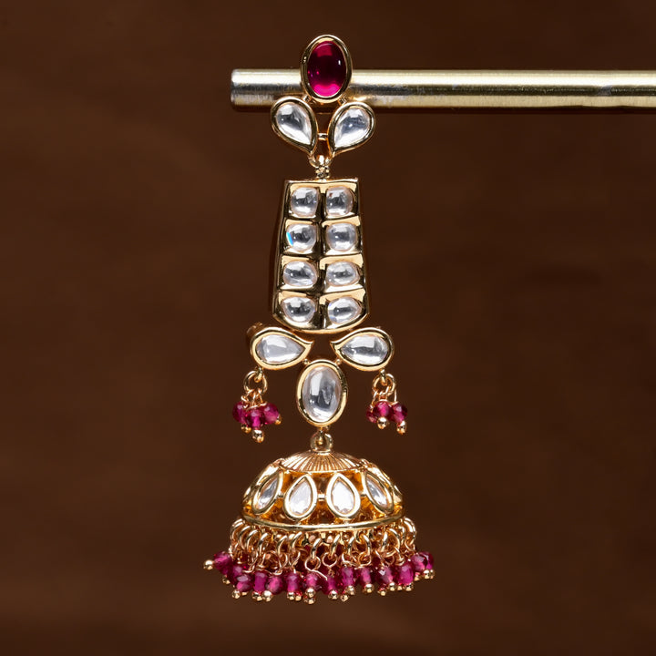 Moissanite Jhumka Earrings