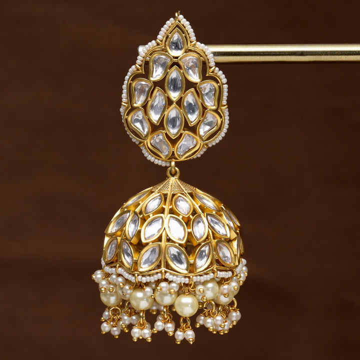Moissanite Jhumka Earrings