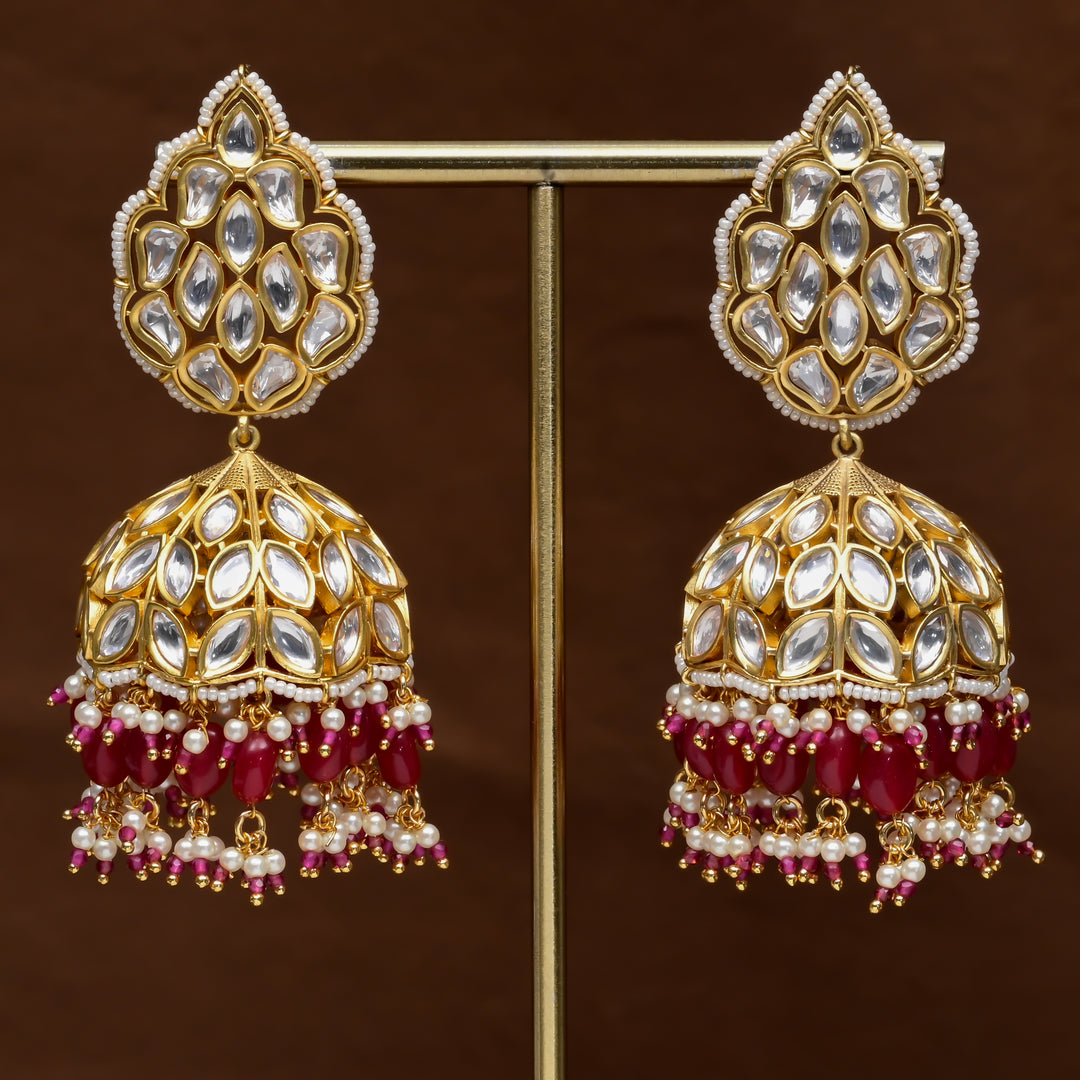 Moissanite Jhumka Earrings