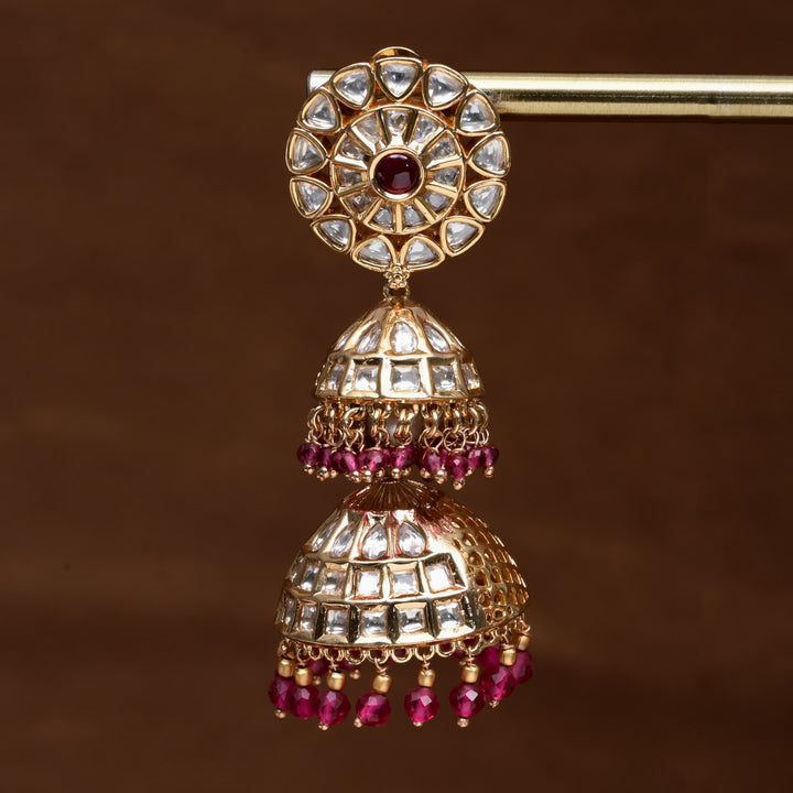 Moissanite Jhumka Earrings