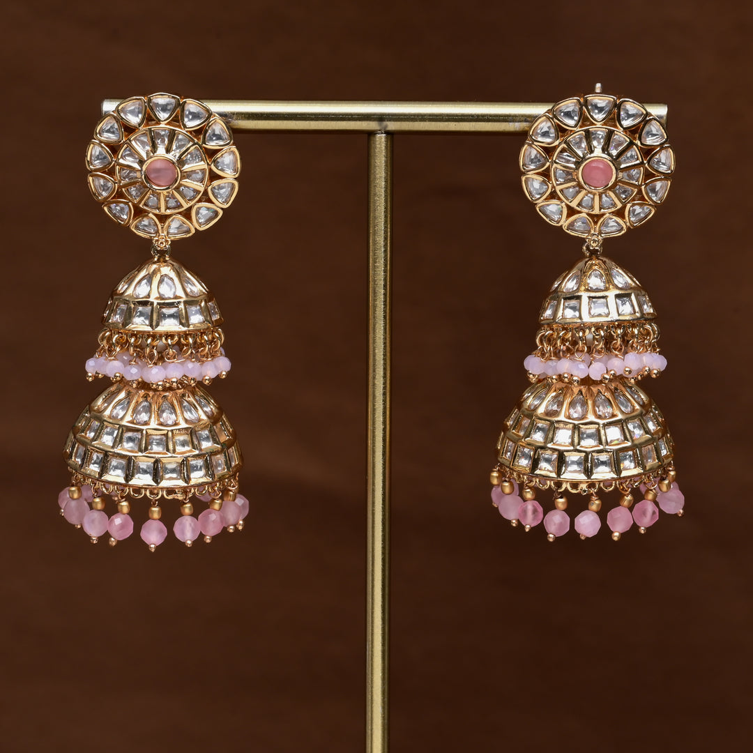 Moissanite Jhumka Earrings