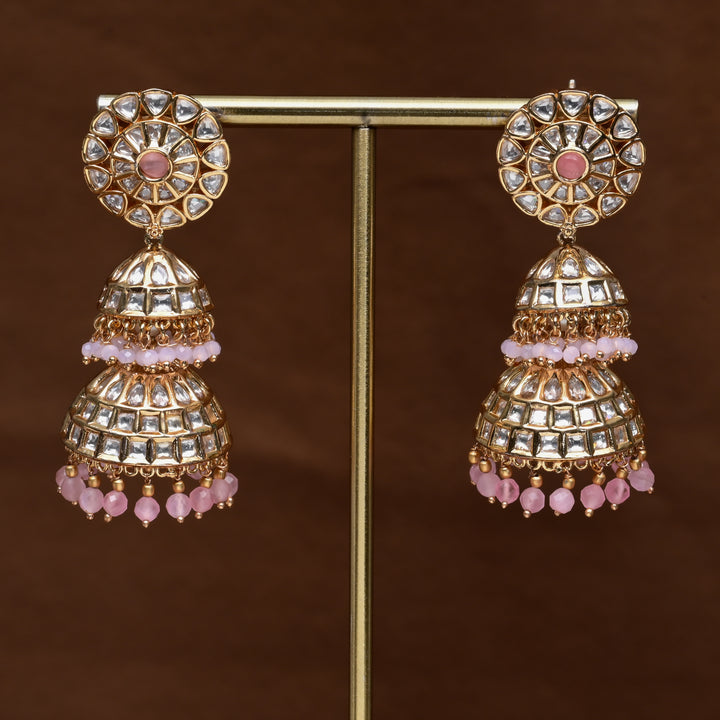 Moissanite Jhumka Earrings