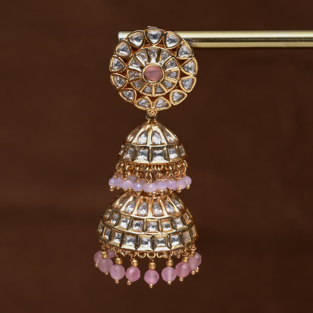 Moissanite Jhumka Earrings