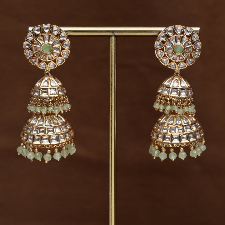 Moissanite Jhumka Earrings