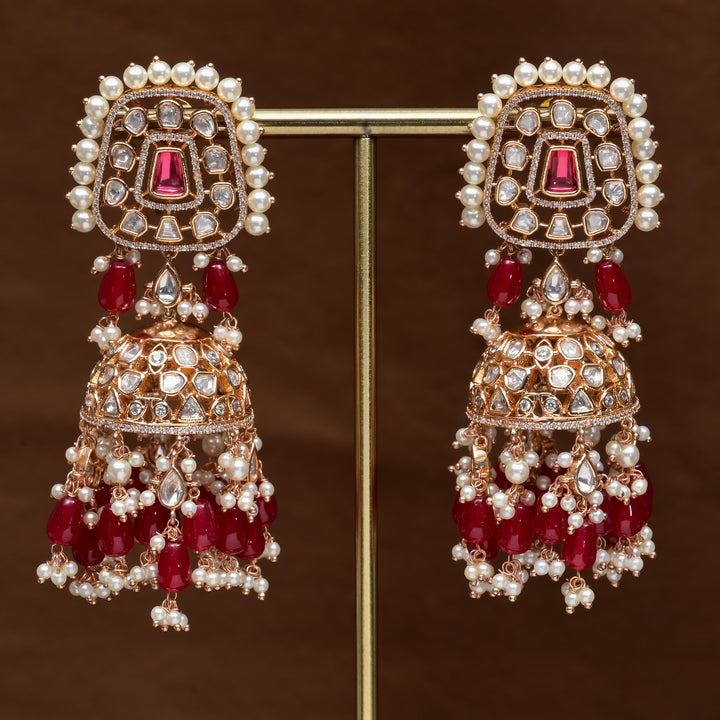 Moissanite Jhumka Earrings
