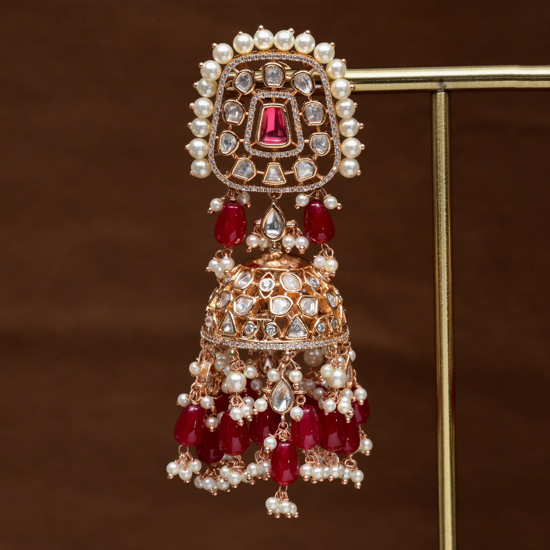 Moissanite Jhumka Earrings