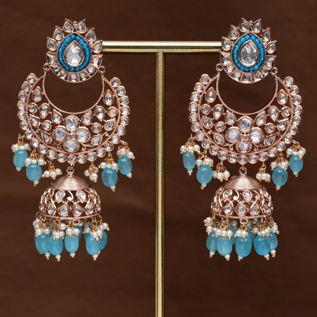 Moissanite Jhumka Earrings