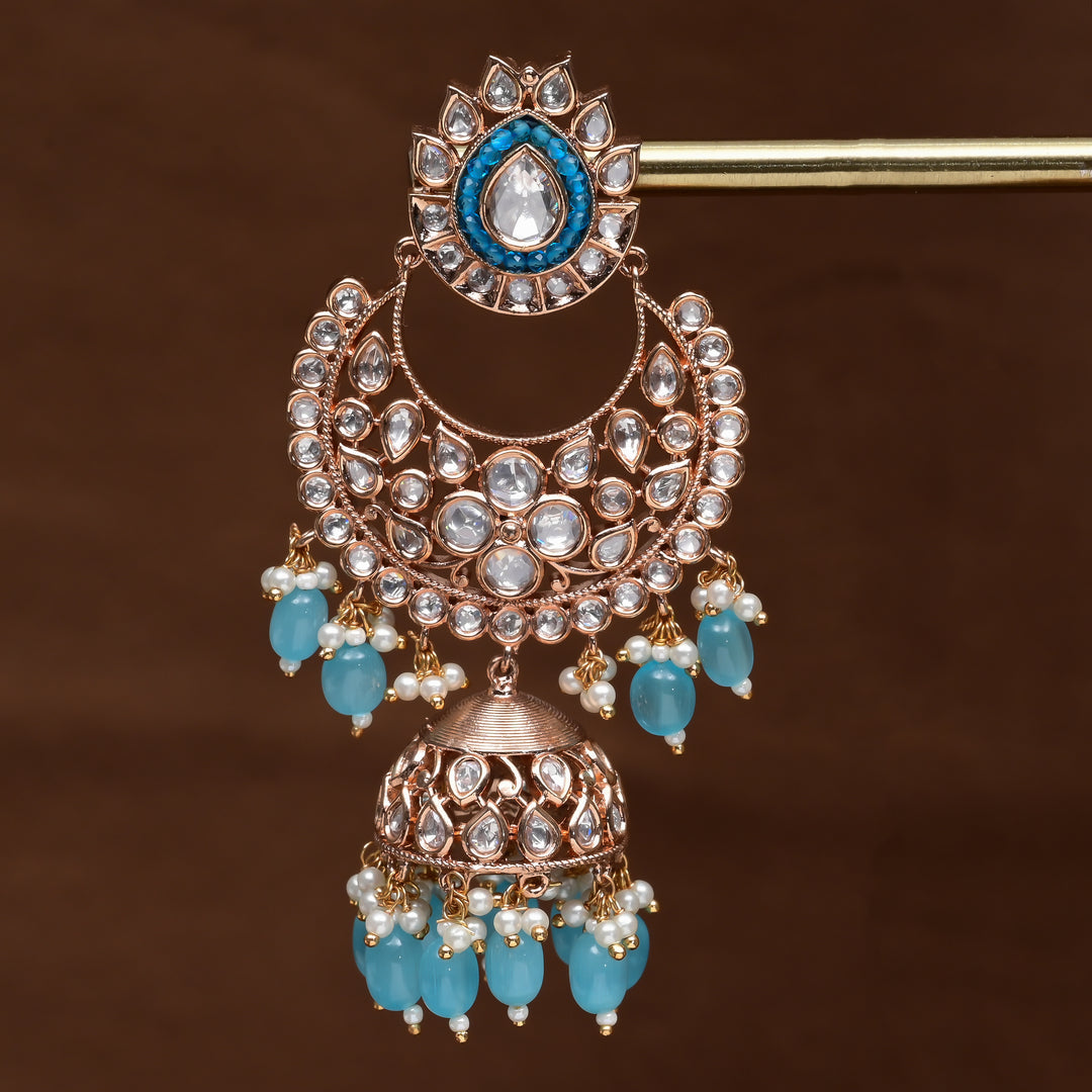 Moissanite Jhumka Earrings