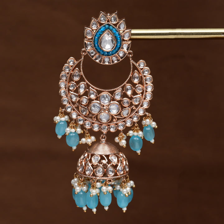 Moissanite Jhumka Earrings