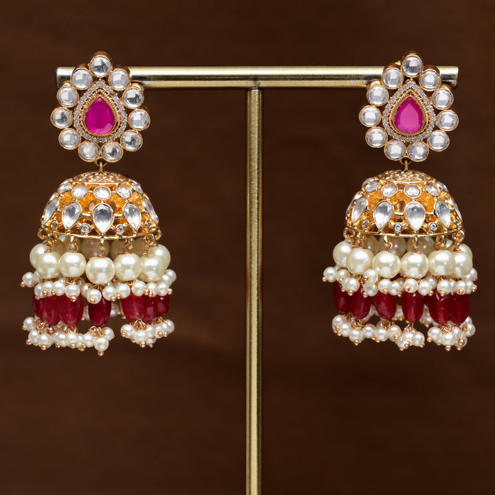 Moissanite Jhumka Earrings