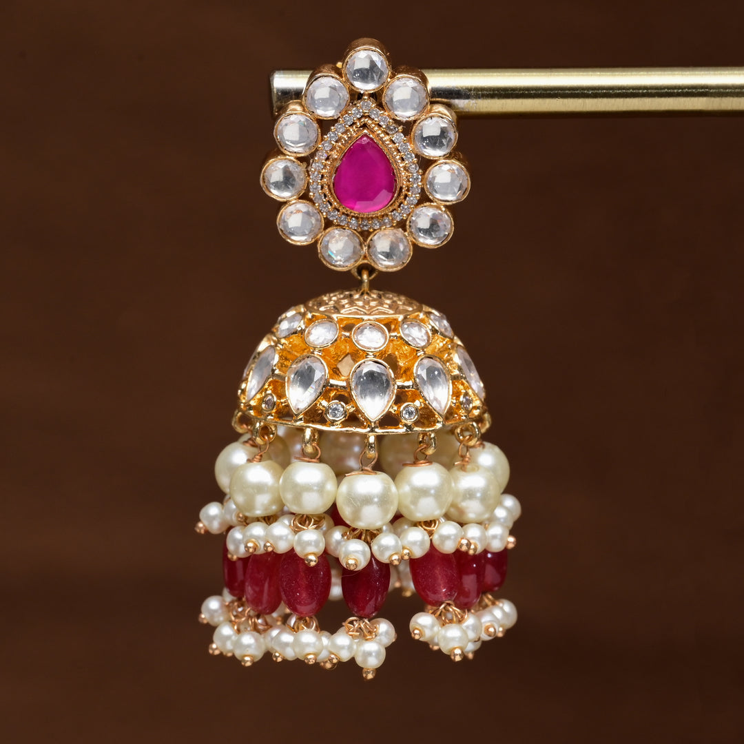 Moissanite Jhumka Earrings