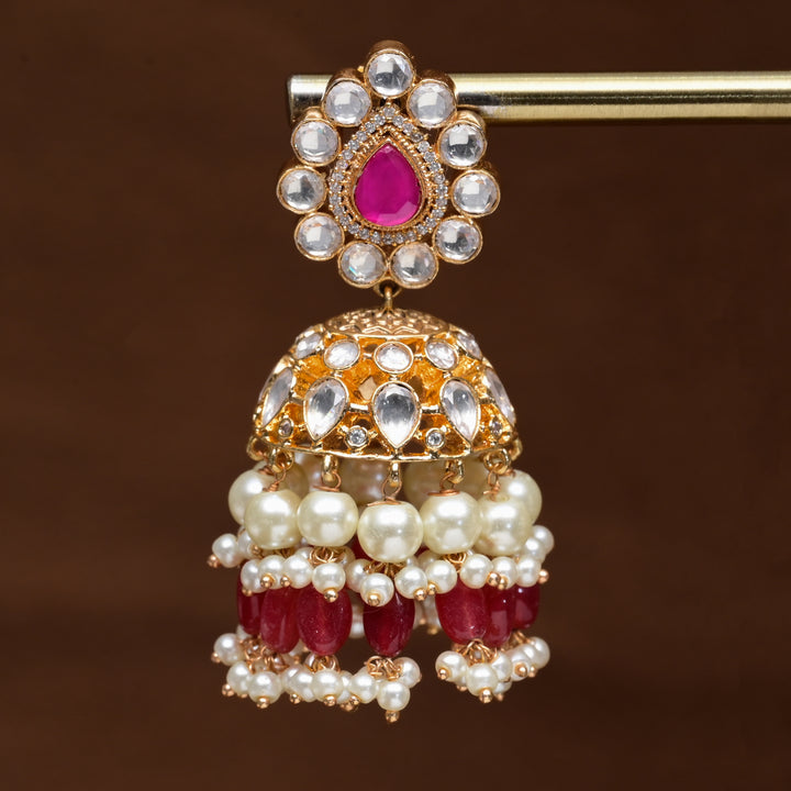 Moissanite Jhumka Earrings