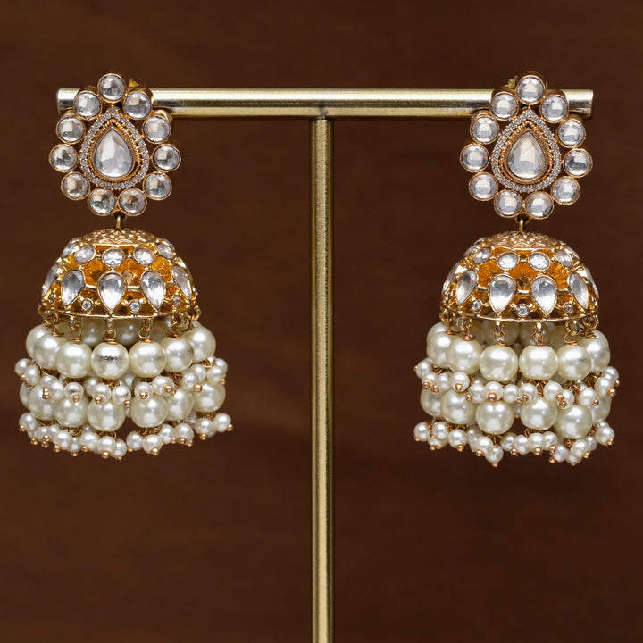 Moissanite Jhumka Earrings