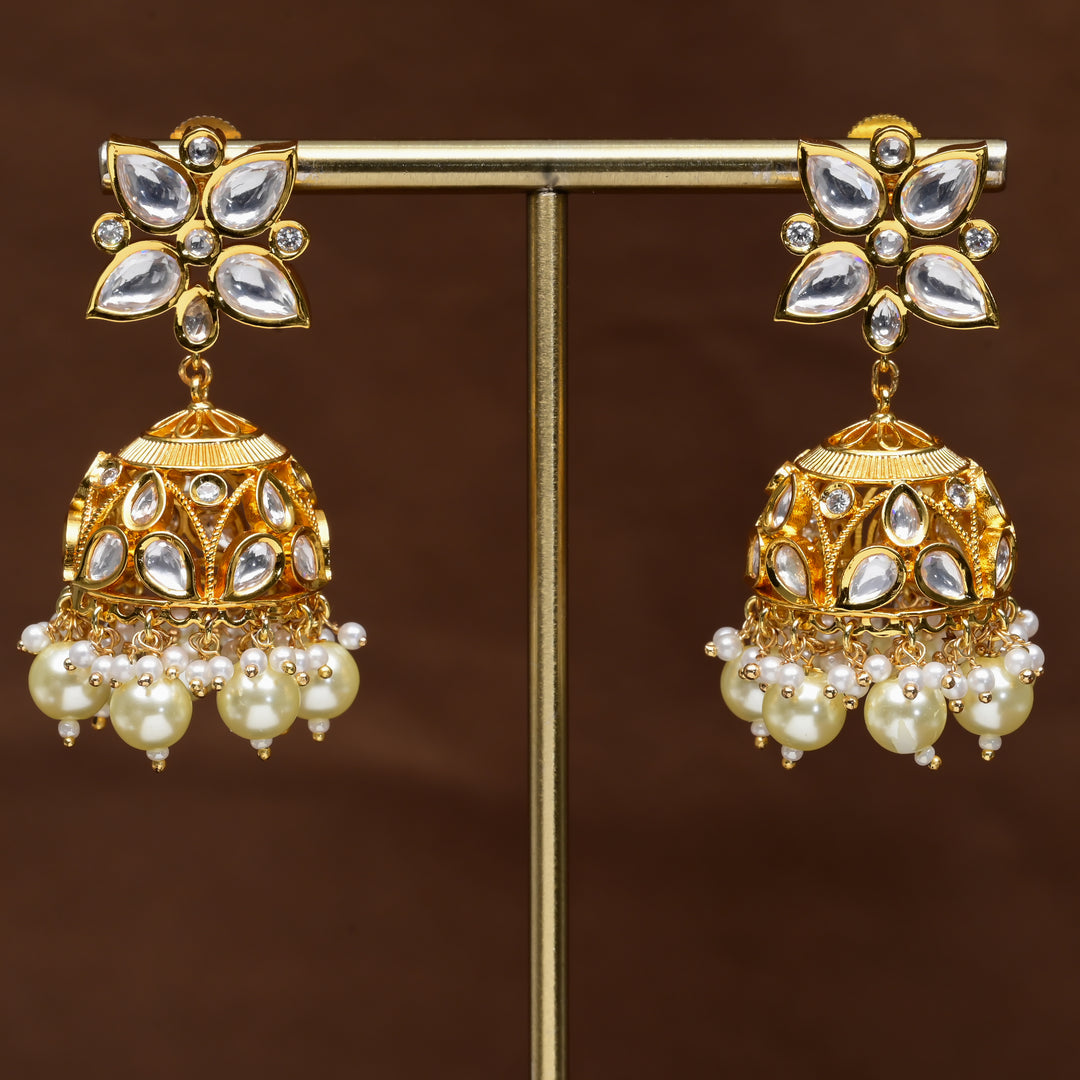 Moissanite Jhumka Earrings