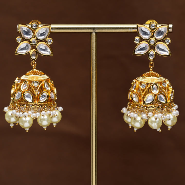 Moissanite Jhumka Earrings