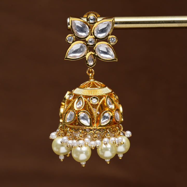 Moissanite Jhumka Earrings