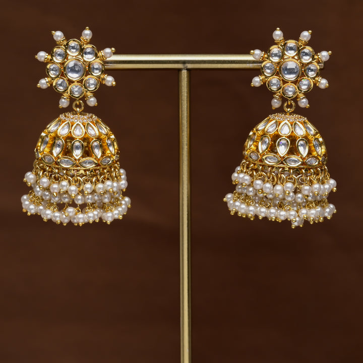 Moissanite Jhumka Earrings