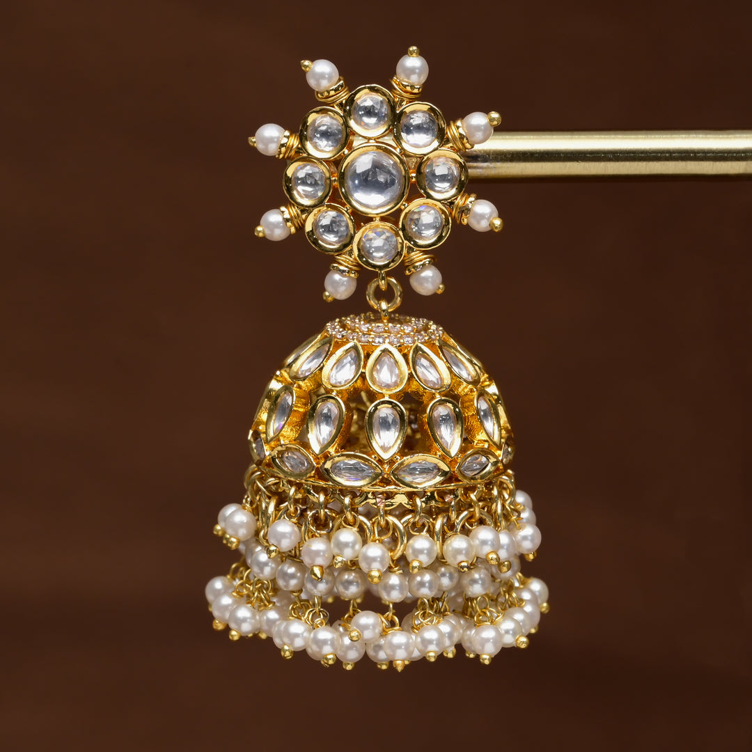 Moissanite Jhumka Earrings