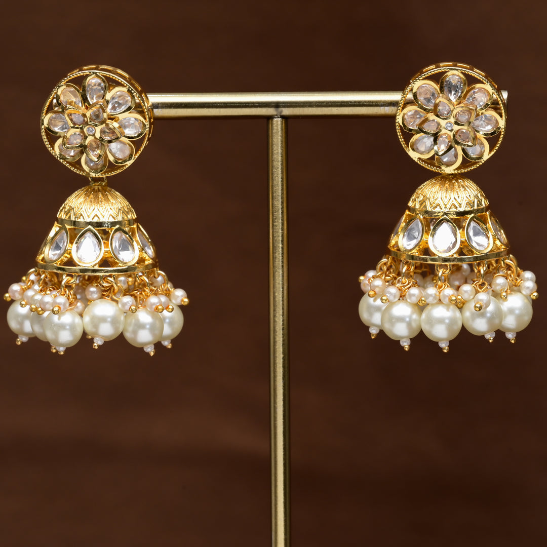 Moissanite Jhumka Earrings