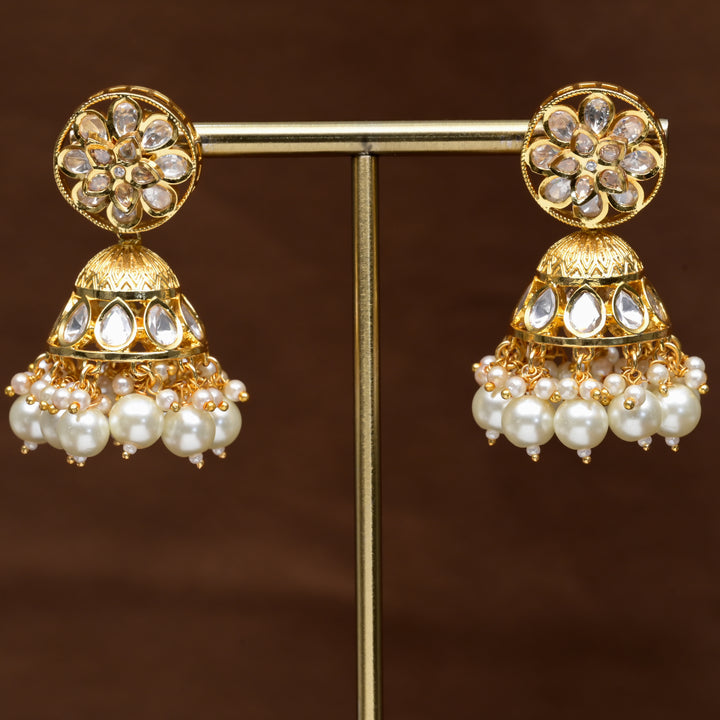 Moissanite Jhumka Earrings