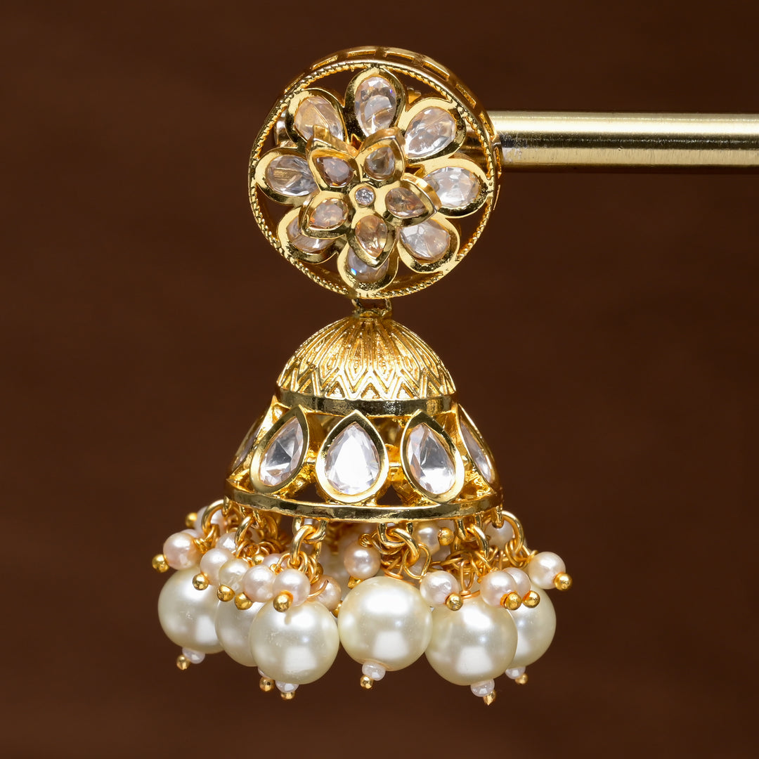 Moissanite Jhumka Earrings