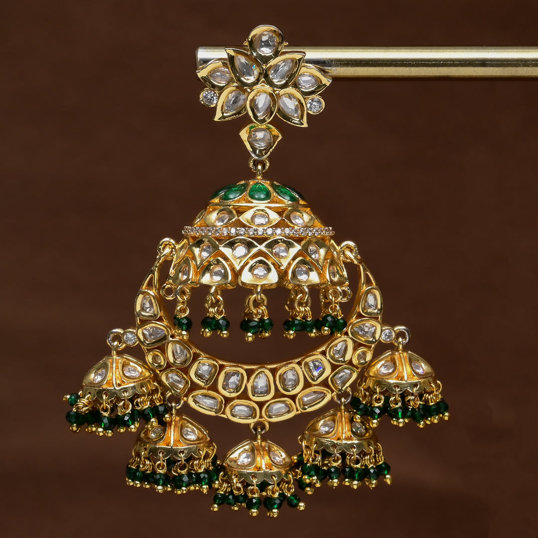 Moissanite Jhumka Earrings