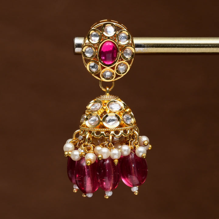 Moissanite Jhumka Earrings