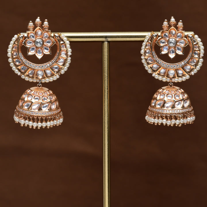 Moissanite Jhumka Earrings
