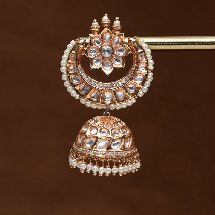 Moissanite Jhumka Earrings