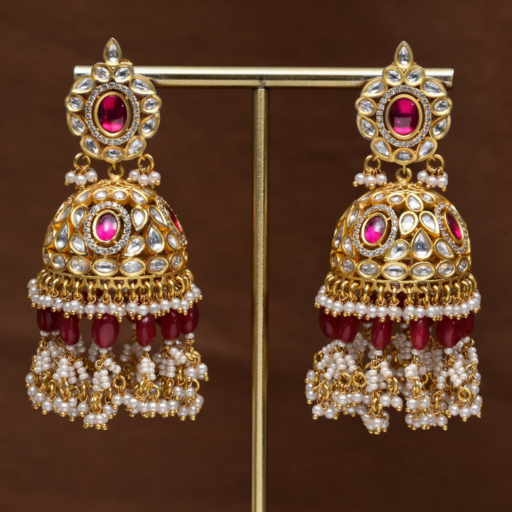 Moissanite Jhumka Earrings