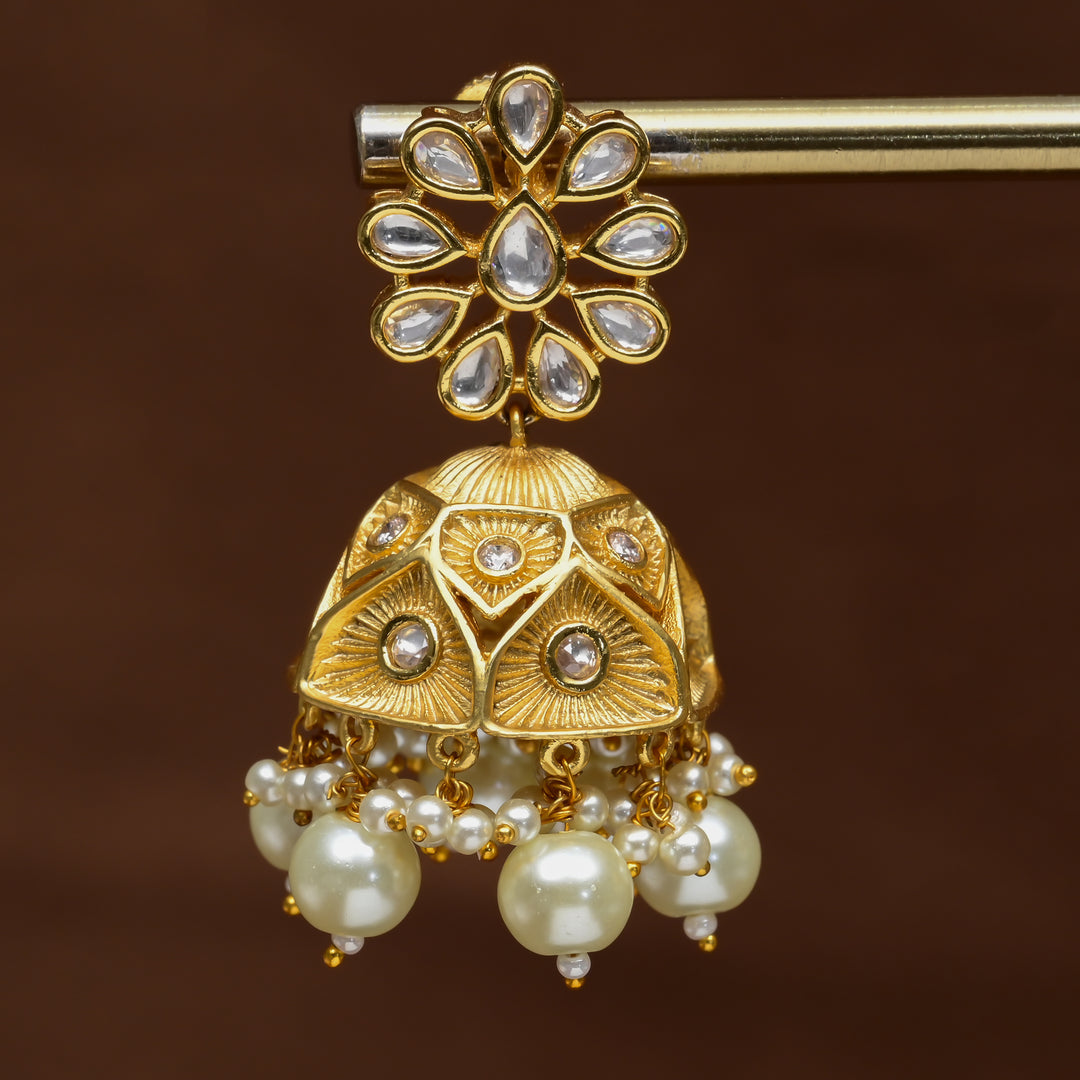 Moissanite Jhumka Earrings