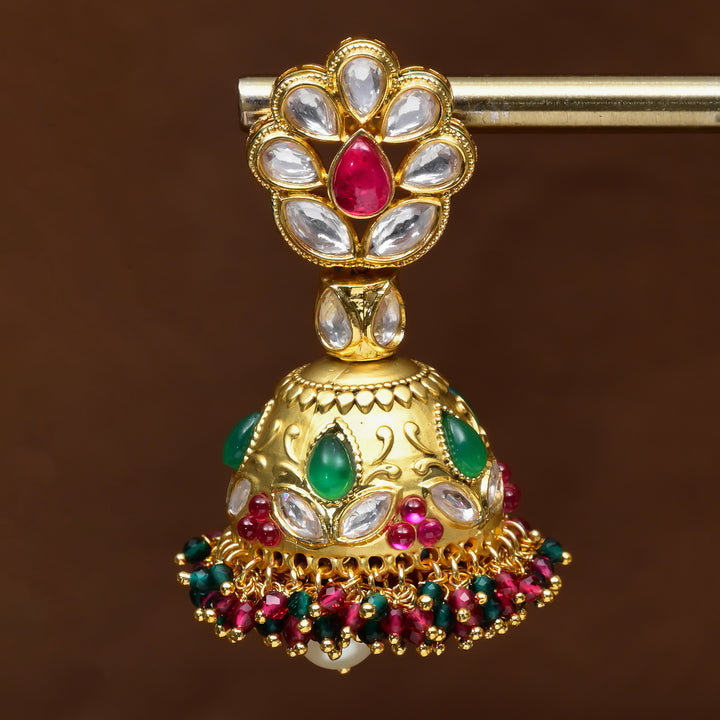 Moissanite Jhumka Earrings