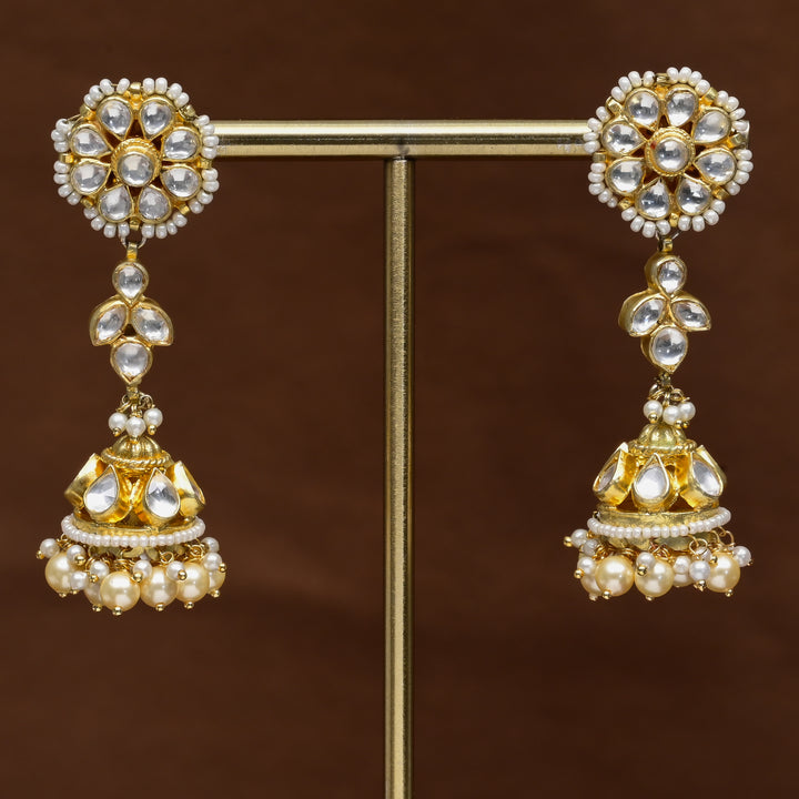 Moissanite Jhumka Earrings