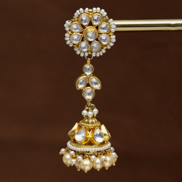 Moissanite Jhumka Earrings